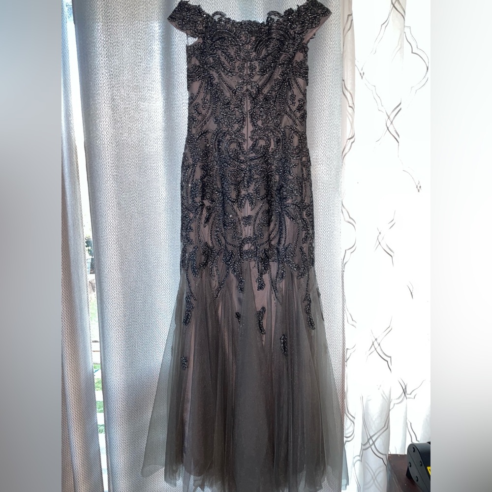 Black off the shoulder dress